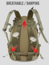 Militärischer Rucksack - Wasserdichter Wander-Überlebens-Reflektionsrucksack