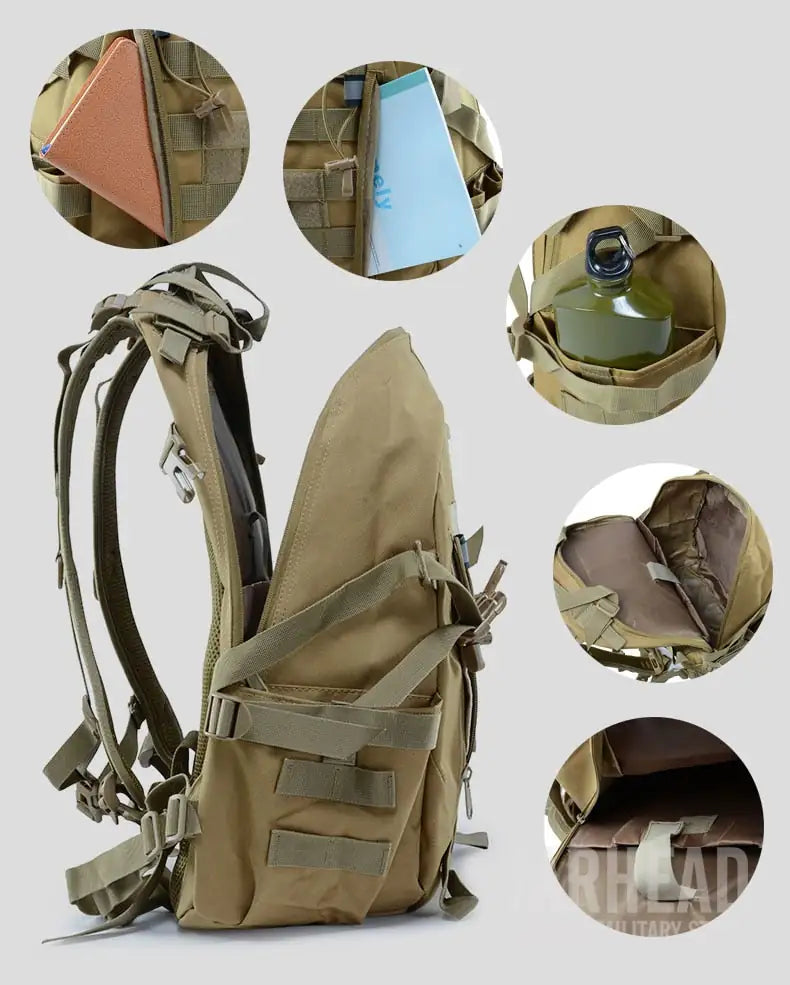 Militärischer Rucksack - Wasserdichter Wander-Überlebens-Reflektionsrucksack