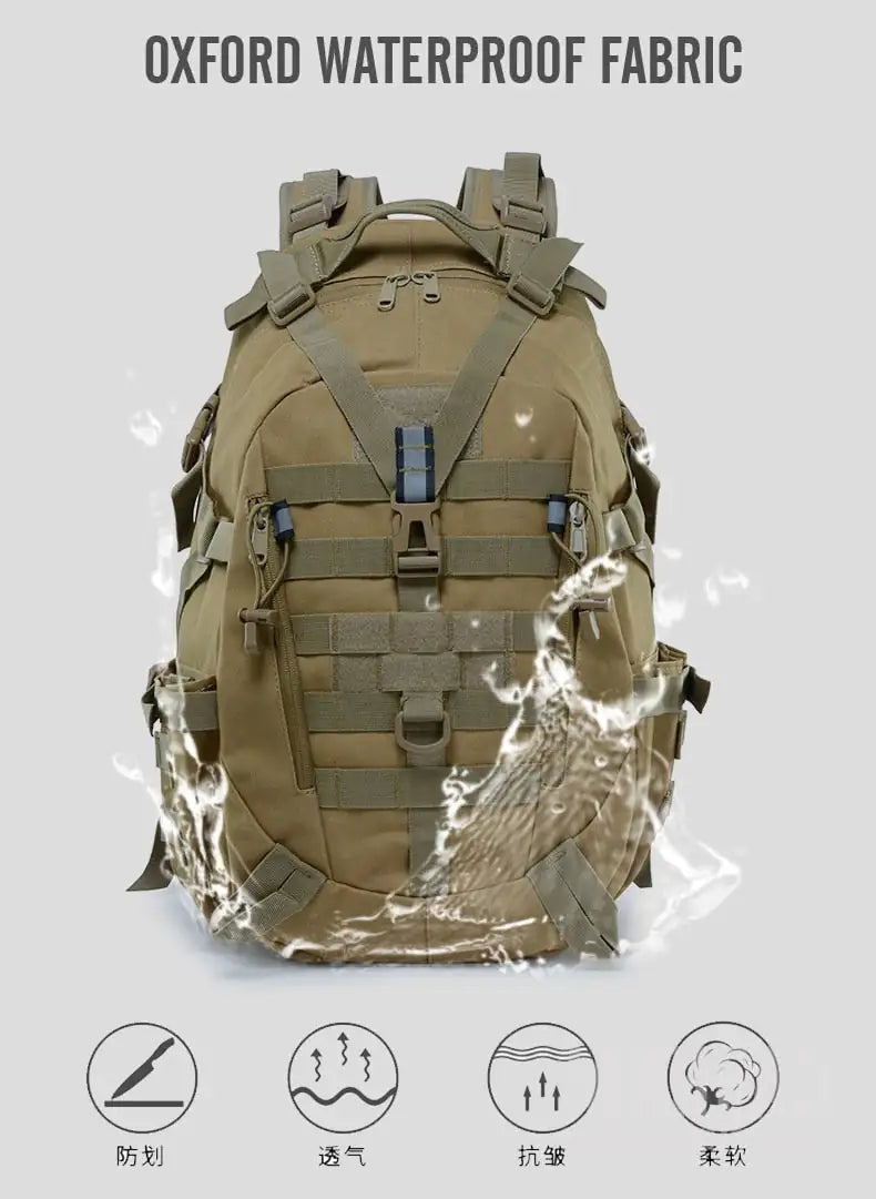 Militärischer Rucksack - Wasserdichter Wander-Überlebens-Reflektionsrucksack