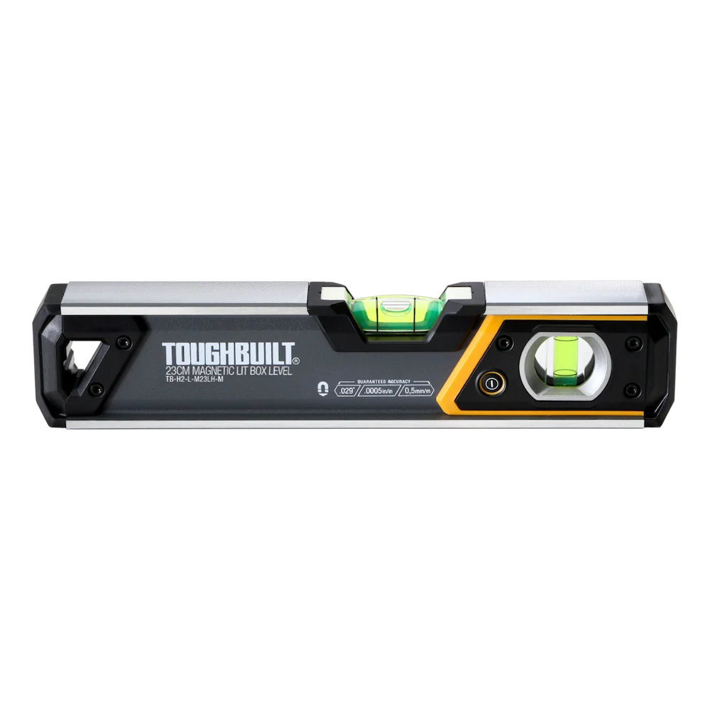 Toughbuilt - spirit level 23cm | magnetic, illuminated dragonflies