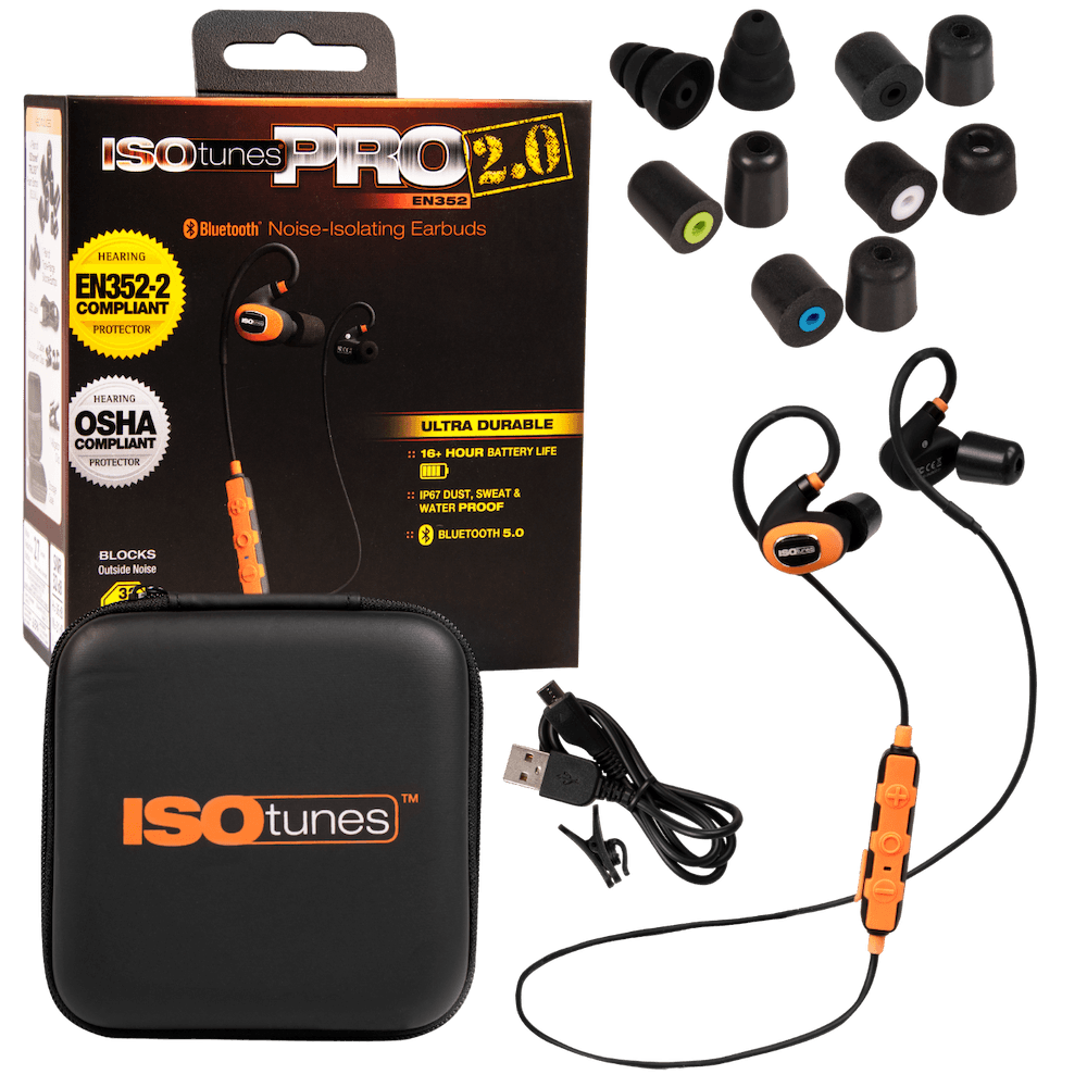 Isotunes - Pro 2.0 InEar Gehörschutz | Kopfhörer mit Bluetooth Set